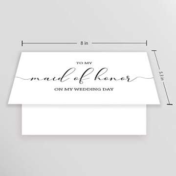 to My Maid of Honor on My Wedding Day, to My Maid of Honor, Wedding Day Cards, Bridal Party Wedding ...