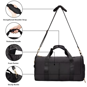 Sports Gym Bag for Men and Women with Wet Pocket