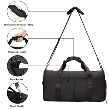 Sports Gym Bag for Men and Women with Wet Pocket