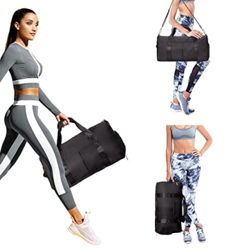 Sports Gym Bag for Men and Women with Wet Pocket