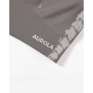 AUROLA Seamless Workout T-Shirts for Women in Mocha
