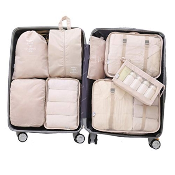 OEE Packing Cubes for Travel – Stylish Organizer Set in Beige