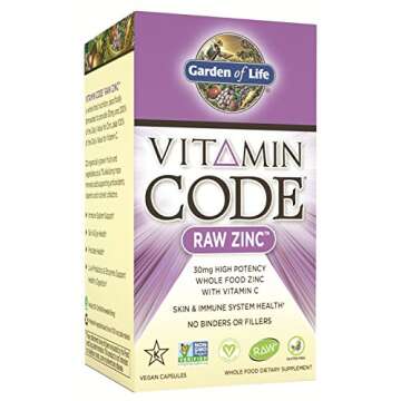 Garden Of Life Vitamin Code Raw Zinc, 60 Capsules (2 pack)