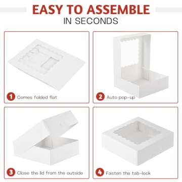 ZORRITA Bakery Boxes - Perfect for Chocolates & Cookies