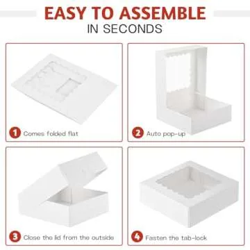 ZORRITA Bakery Boxes - Perfect for Chocolates & Cookies