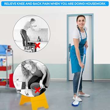 LKHOME Extendable Shower Bathtub Tile Scrubber 42inch