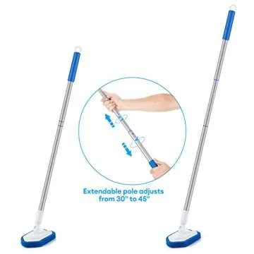 LKHOME Extendable Shower Bathtub Tile Scrubber 42inch