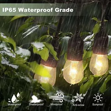 Aveva LED Outdoor String Lights - Safe 12V Solution 48FT