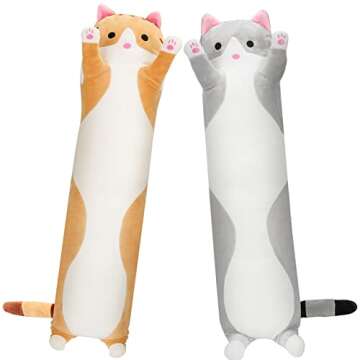 Aslion Cute Plush Cat Doll Soft Stuffed Pillow Gift