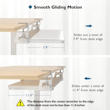 BONTEC Under Desk Keyboard Tray for Optimal Ergonomics