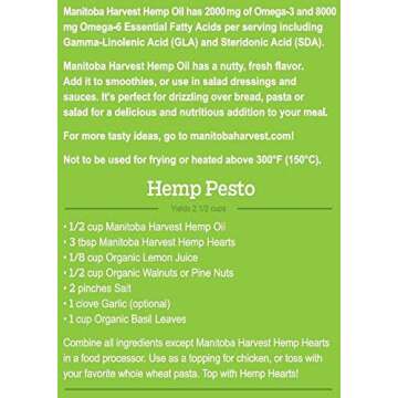 Manitoba Harvest Organic Hemp Oil - Cold Pressed Nutritional Powerhouse