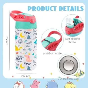 Joyclub Kids 5 Pack Sublimation Tumblers for DIY Fun