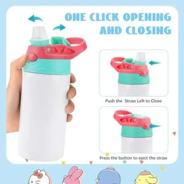 Joyclub Kids 5 Pack Sublimation Tumblers for DIY Fun