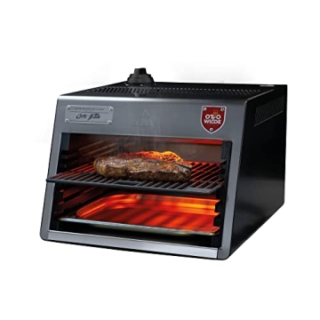 The Otto Grill Lite: Infrared Steak Grill, 1500°F in 3 Minutes, Stainless Steel with Integrated Dra...