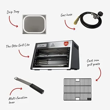 Otto Grill Lite, 1500°F Infrared Steak Grill for Gourmet Cooking