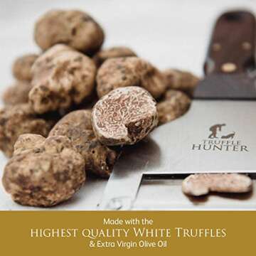 TruffleHunter - White Truffle Oil - Extra Virgin Olive Oil for Cooking & Seasoning - 3.38 Oz