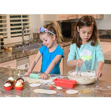 Handstand Kitchen 17-Piece Introduction to Real Baking Set with Recipes for Kids