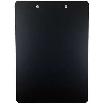 Clipboard Dry Erase Surface 9'' x 12.5'' Letter Size Low Profile Clip Whiteboard Single (Pack of 1)