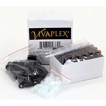 24, Amber, 10 ml Glass Roll On Bottles with 3-3 ml Dropper's