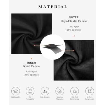 Popilush Shaperwear Dress Built-in Bra Women's Casual Lounge Dress with Zipper Short Sleeve Mock Neck Bodycon Dresses Black