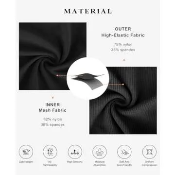 Popilush Shaperwear Dress Built-in Bra Women's Casual Lounge Dress with Zipper Short Sleeve Mock Neck Bodycon Dresses Black