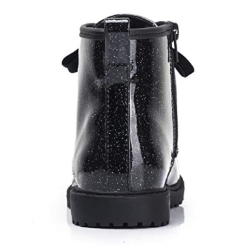 FITORY Girls Glitter Ankle Boots Waterproof Lace Up Shoes