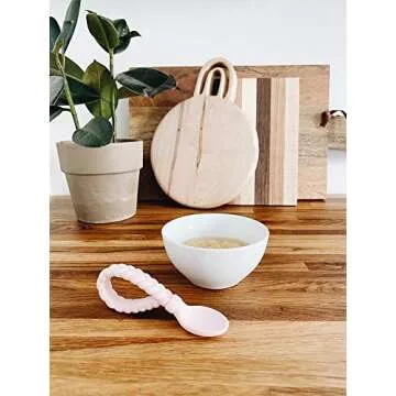 Chic Silicone Spoon & Fork Set for Babies - Safe & Stylish