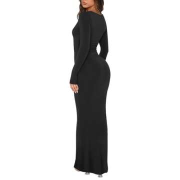 REORIA Women's Sexy Bodycon Maxi Dress for All Occasions