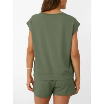 AUTOMET Womens Lounge Two-Piece Set for Stylish Comfort