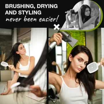 Janeke Superbrush Detangler Brush for All Hair Types - Anti-static and Flexible