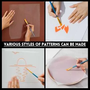 Frienda 12" x 80 ft Stencil Sheets for Creative Projects