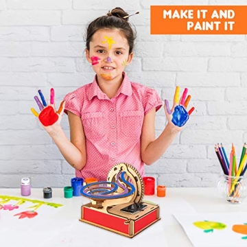 Solar Wooden Marble Run STEM Toy for Kids 8-12 Educational Fun