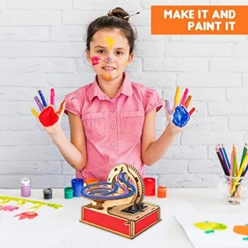 Solar Wooden Marble Run STEM Toy for Kids 8-12 Educational Fun