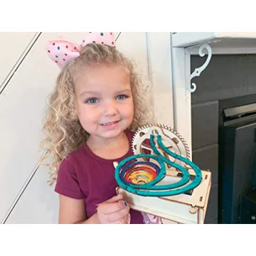 Solar Wooden Marble Run STEM Toy for Kids 8-12 Educational Fun