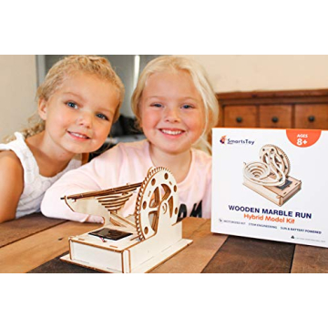 Solar Wooden Marble Run STEM Toy for Kids 8-12 Educational Fun
