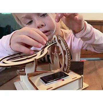 Solar Wooden Marble Run STEM Toy for Kids 8-12 Educational Fun