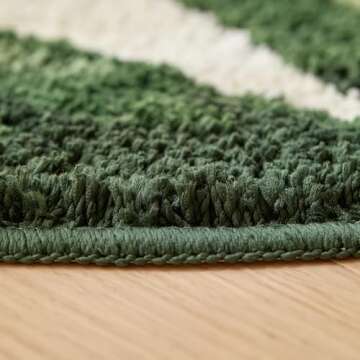 Stitchworn Monstera Leaf Area Rug for Home Decor