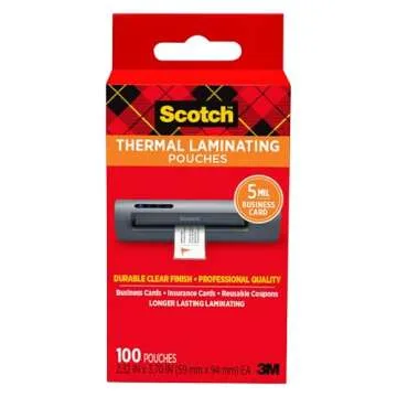 Scotch Thermal Laminating Pouches 100 Count, 5 mil Clear