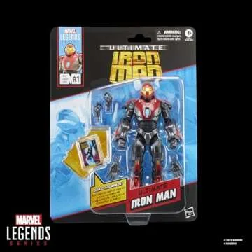 Marvel Legends Series Ultimate Iron Man, Comics-Inspired Collectible 6-Inch Scale Action Figure with...