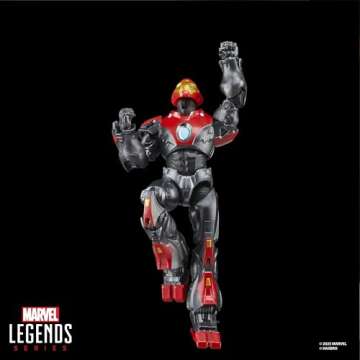Marvel Legends Series Ultimate Iron Man, Comics-Inspired Collectible 6-Inch Scale Action Figure with Character-Sized Comic Accessory
