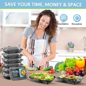 GUANFU Meal Prep Containers for Healthy Meal Prep