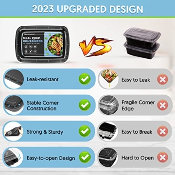 GUANFU Meal Prep Containers for Healthy Meal Prep