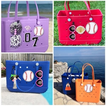 Mity Rain Sports Charms for Bogg Bag - Baseball Decor