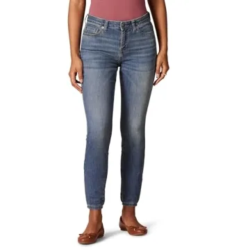 Amazon Essentials Women’s Mid Rise Curvy Skinny Jean - Flattering Fit for Curvy Bodies