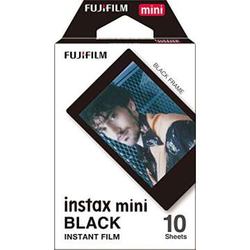 Fujifilm Instax Mini Instant Film BLACK FRAME 3-PACK BUNDLE SET , Film Black Frame ( 10 x 3 ) for Mi...