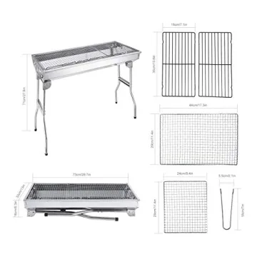 Folding Portable BBQ Grill Tool Kit for Outdoor