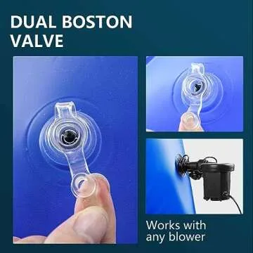 4' X 4' Pool Pillows for Above Ground Pools, Pool Winterizing Kit 0.4mm Thick and Cold-Resistant Ice Equalizer Air Pillow Super Durable & Strong Cold Resistant Easy Centering, Rope Included