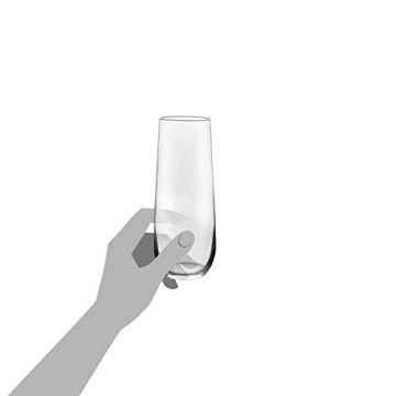 Libbey Stemless Champagne Flute Glasses Set of 12