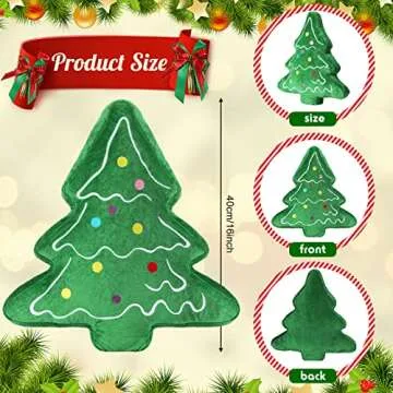HyDren Plush Christmas Tree 16 Inch Christmas Plush Toy Soft Stuffed Christmas Tree Toy Christmas Tree Stuffed Christmas Toys Christmas Party Favors for Christmas Decorations Stocking Stuffers