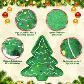 HyDren Plush Christmas Tree 16 Inch Christmas Plush Toy Soft Stuffed Christmas Tree Toy Christmas Tree Stuffed Christmas Toys Christmas Party Favors for Christmas Decorations Stocking Stuffers